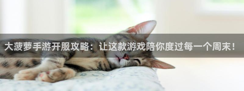 极悦娱乐开奖预测：大菠萝手游开服攻略：让这款游戏陪你度过每一