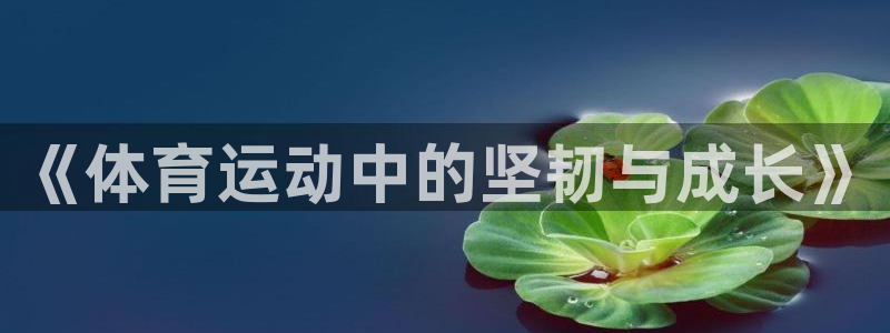 bbin视讯游戏官网：《体育运动中的坚韧与成长》